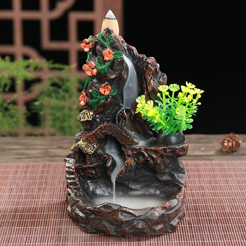 Resin Sculpture Backflow Incense Burner