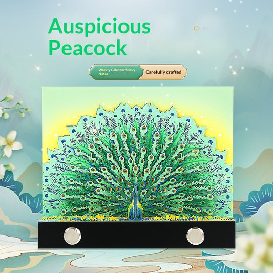 Peacock 3D Desk Calendar