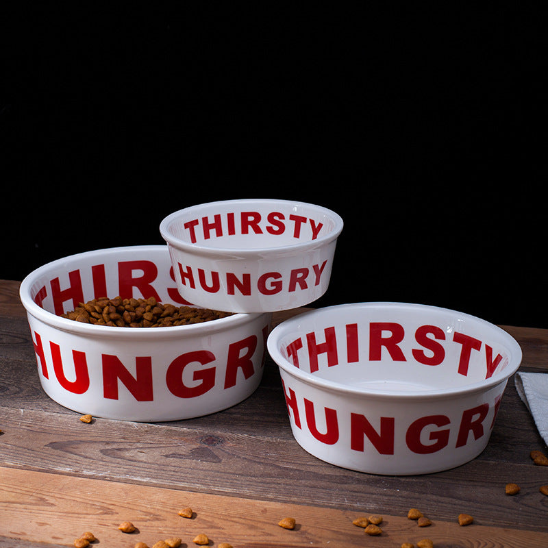 Stylish Ceramic Pet Food Bowl