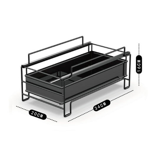 Kitchen Shelf Under Sink Drawer Type Sliding Spice Rack Multi-Layer Countertop Storage Rack Spice Bottle Storage Rack