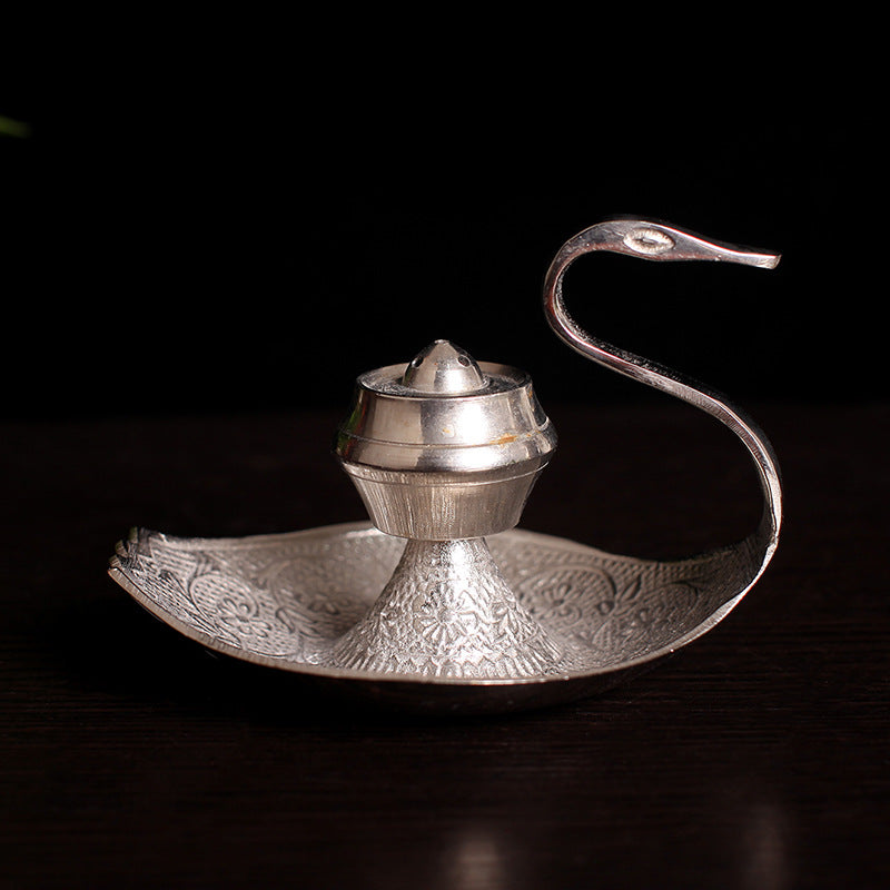Copper Swan Incense Holder