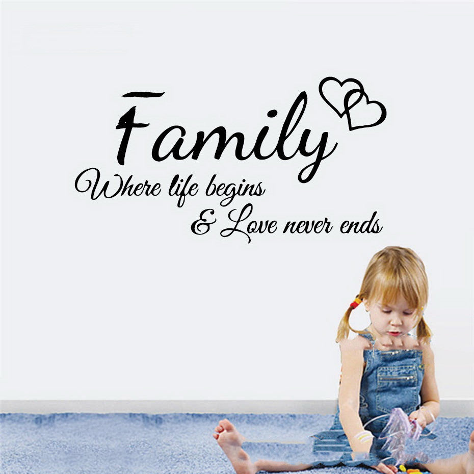 Inspirational Family Quotes Wall Decal