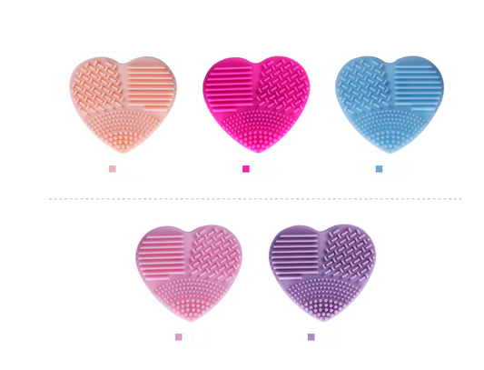Love Scrubbing Pad Heart-shaped Scrubbing Egg Silicone Heart-shaped Scrubbing Artifact Silicone Heart-shaped Scrubbing Tool