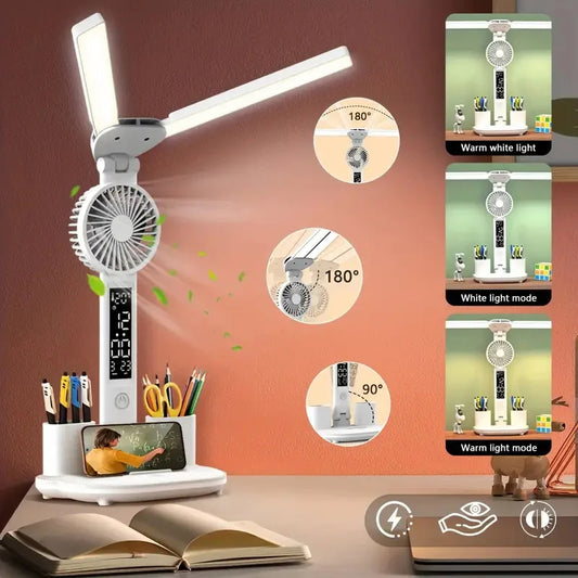 Smart Desk Lamp with Fan