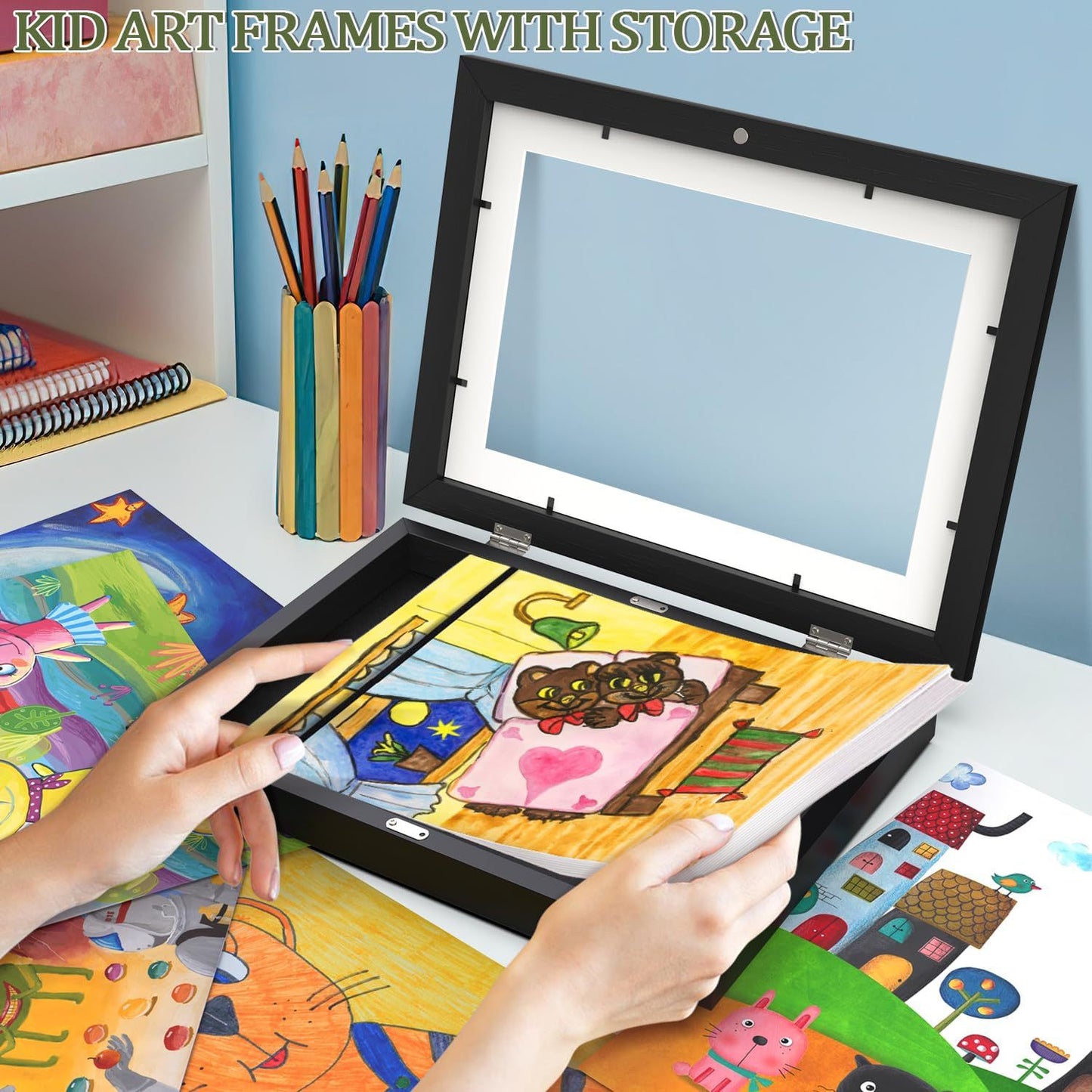 Magnetic Photo Frame Storage