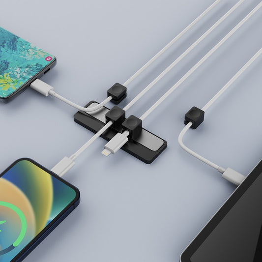 Office Desktop Magnetic Holder Cord Organizer